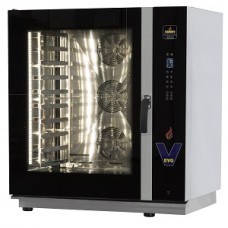 Programuojama 10 padėklų GN 1/1 konvekcinė krosnis Combi, LCD skaitmeninio valdymo