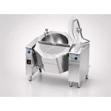Paverčiamas maisto virimo katilas 166 l TB 170/900, permatomas dangtis su pakėlimo mechanizmu