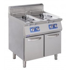 Elektrinė gruzdintuvė 2x17 ltr talpos, uždaro modulio
